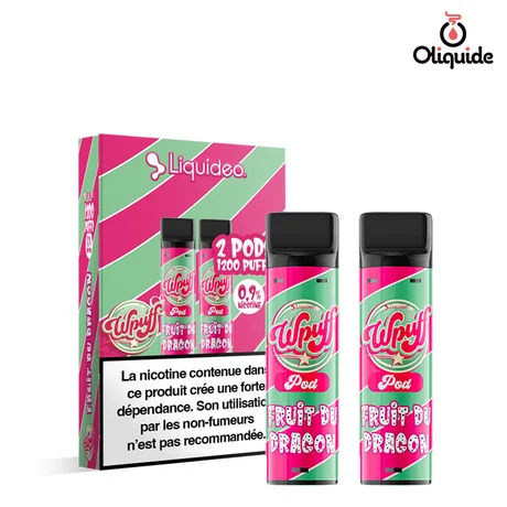 Liquideo Wpuff pod2 Pod Fruit du Dragon x2 de la marque Liquidéo
