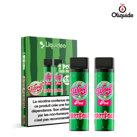 Liquideo Wpuff pod2 Pod Pastèque x2 de la marque Liquidéo