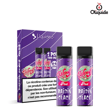 Liquideo Wpuff pod2 Pod Raisin Glacé x2 de la marque Liquidéo