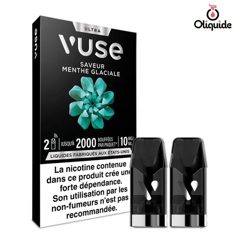 Vuse Capsule Ultra Menthe Glaciale 2x2ml de la marque Vuse