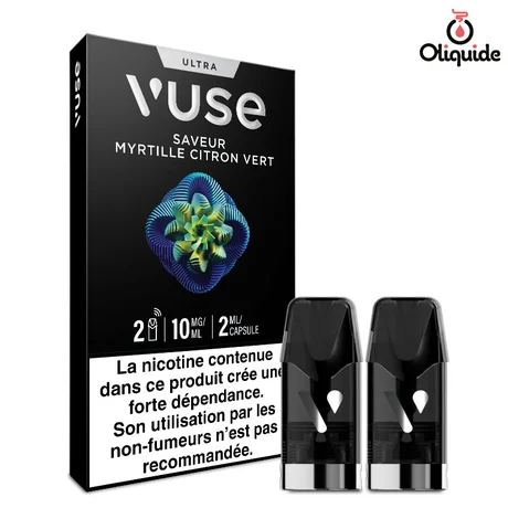 Vuse Capsule Ultra Myrtille Citron Vert 2x2 ml de la marque Vuse