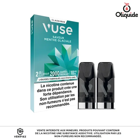 Vuse Gamme Classic X2 Menthe Glaciale x2 de la marque Vuse