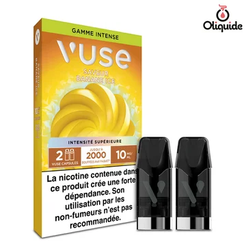 Banane Ice x2 de la collection Vuse Gamme Intense 