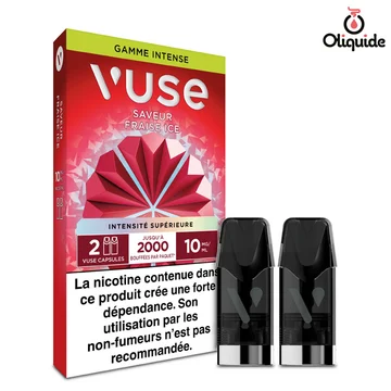 Fraise Ice x2 de la collection Vuse Gamme Intense 