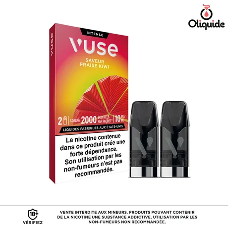 Vuse Gamme Intense X2 Fraise Kiwi x2 de la marque Vuse