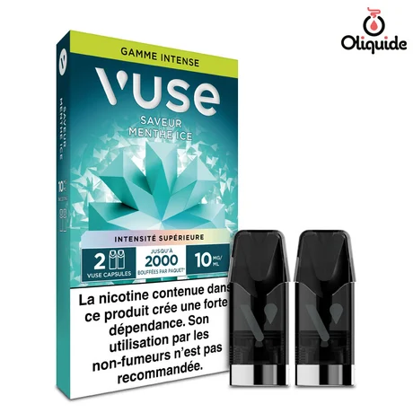 Vuse Gamme Intense X2 Menthe Ice x2 de la marque Vuse