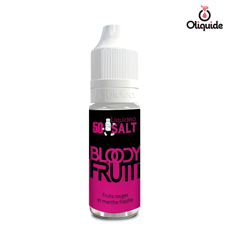 Explorez les différentes options du Bloody Frutti de Liquidéo en les testant