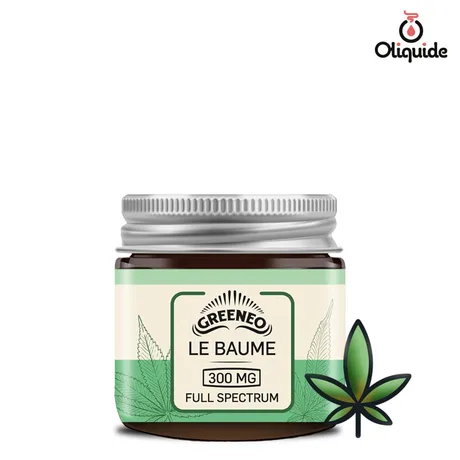 Soins du corps CBD Baume CBD Greeneo Full Spectrum 300mg de la marque Greeneo