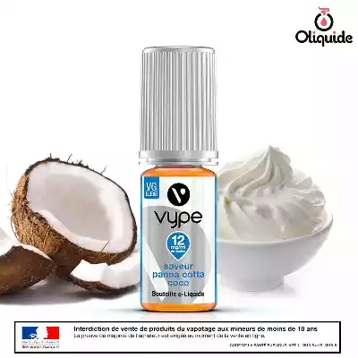 Liquides DLUO Dépassée Panna Cotta Coco de la marque Vype