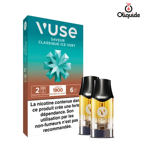 Vype VPRO pour ePod Classique Ice Vert x2 - Vuse PRO de la marque Vuse