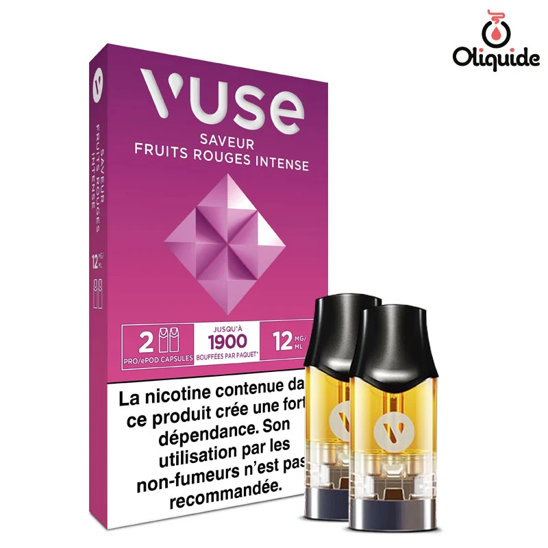 Soyez actif et testez le Fruits Rouges Intense x2 - Vuse PRO de Vuse