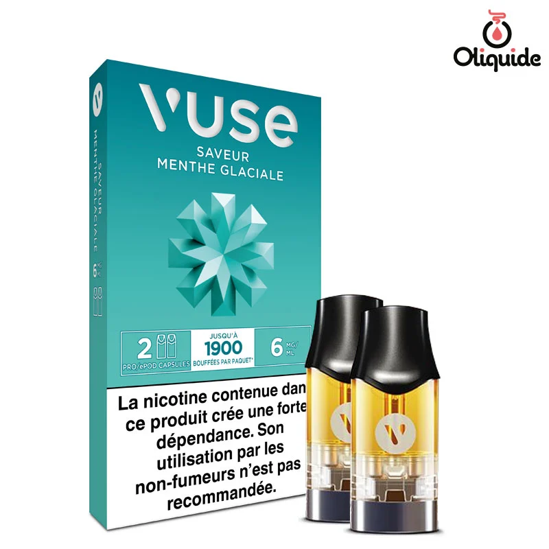 Expérimentez le Menthe Glaciale x2 - Vuse PRO de Vuse pour des résultats concrets