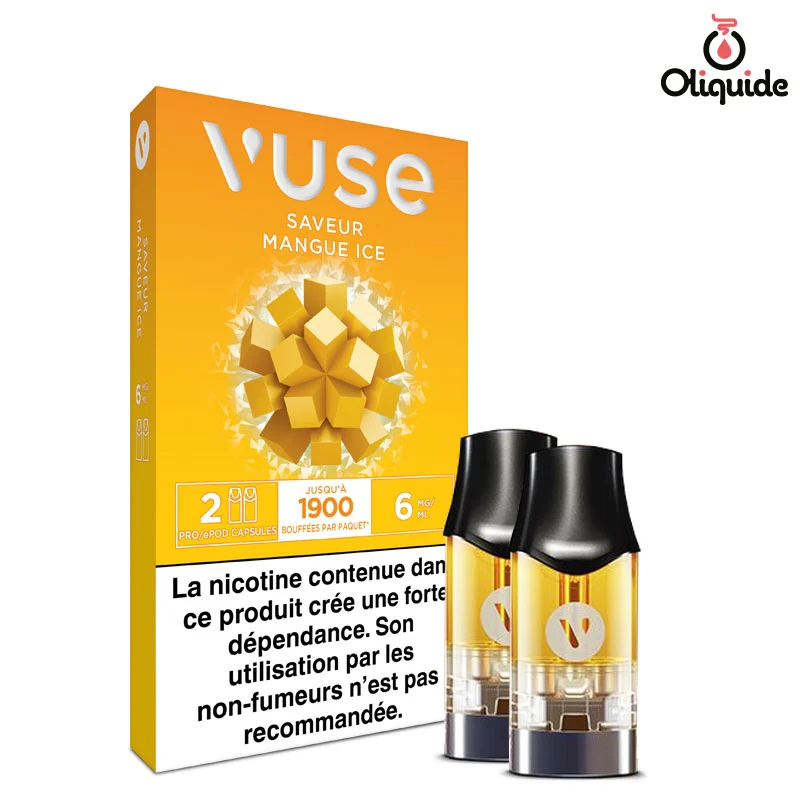 Testez le Mangue Ice x2 - Vuse PRO de Vuse pour une expérience pratique
