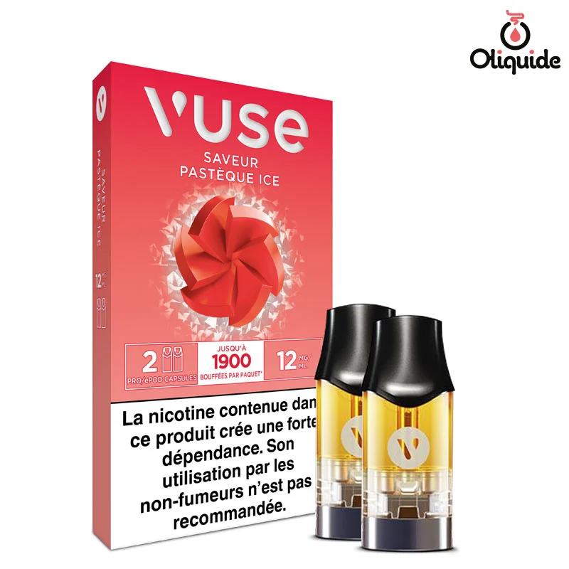 Soyez audacieux et testez le Pastèque Ice  x2 - Vuse PRO de Vuse