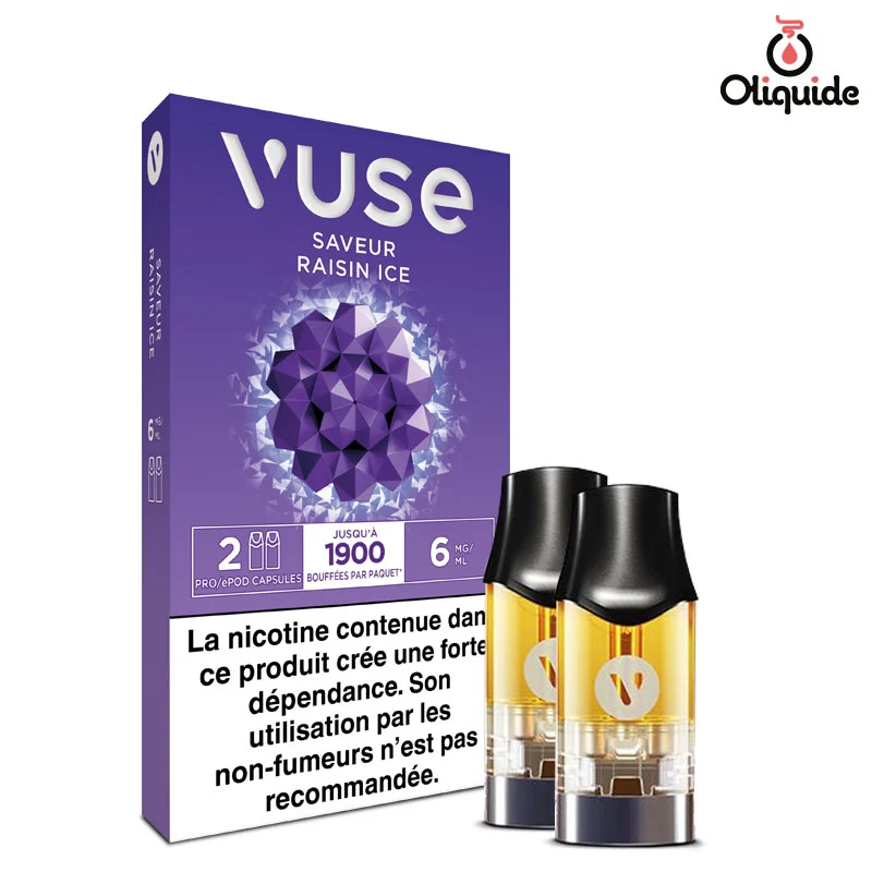 Testez le Raisin Ice  x2 - Vuse PRO de Vuse et découvrez ses avantages