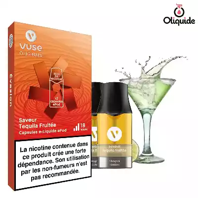 Vype VPRO pour ePod Tequila Fruitée x2 - Vuse PRO de la marque Vuse